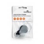 Durable 8329 01 Black Retractable reel EXTRA STRONG with snap button strap + keyring
